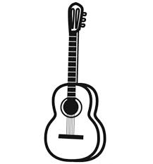 Kostenlose Malvorlage Musik Gitarre Zum Ausmalen