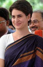 Priyanka Gandhi In A Handwoven Saree Original Pin By Webjournal Gandhi Saree Indian Women