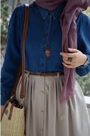 Stil Kot Gomlek Stil Kot Gomlek Hijab Fashion Hijabi Outfits Casual Muslim Fashion Outfits