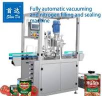 Automatic Vacuum Nitrogen Gas Flushing Can Sealing Machine ...