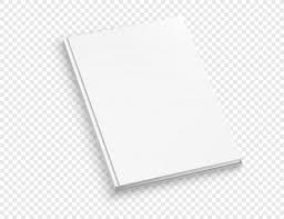 White Thin Hardcover Book Vector Mock Up Isolated On Transparent Background Book Transparent Hardcover Book Transparent Background