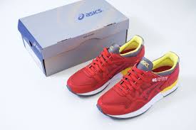 asics gel lyte v fiery red white size us 9 running walking shoes sneakers