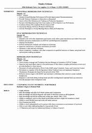 An hvac resume sample that gets jobs. 10 Refrigeration Technician Resume Free Templates