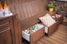 .or wood benches with back, outdoor garden benches, ikea hack & storage crate bench ideas! 20 Smart Outdoor Storage Furniture Ideas Shelterness