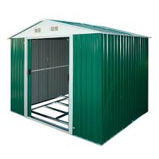 Bestellen sie gartengerätehäuser aus holz beim fachmann. Metall Garten Geratehaus Gerateschuppen Gartenhaus Schuppen Grun 236x174x206 Gartenmobel Garten Haus Garten Dema Handel Gunstige Artikel Fur Gewerbe Privatkunden
