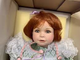 PENELOPE CARR Poupon de Collection Porcelaine Poupée 73 Cm. Ovp &  Zertifikat.