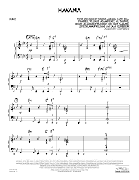 To read the pdf or midi format your computer must have a pdf reader software. Havana Piano Sheet Music To Download