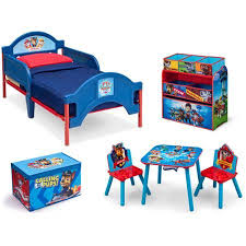 Nickelodeon Paw Patrol Room In A Box With Bonus Toy Bin Walmart Com Paw Patrol Room Children Room Boy Toddler Bedroom Furniture