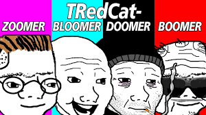 Bloomer is a kind of bread btw. Tredcat Zoomer Bloomer Doomer Boomer Npc Pc Youtube