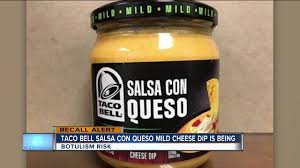Soft cheese tacos are a rolled taco prepared with corn tortillas stuffed with cheese than smothered in creamy chile con queso. Taco Bell Salsa Con Queso Cheese Dip Has Been Recalled Youtube