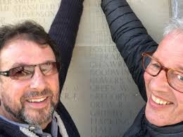 Burnley brothers' pilgrimage to hero ancestor's memorial