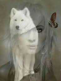 Girl And Wolf Wolf Spirit Wolf Art Beautiful Wolves