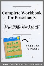 Complete 79 Pages Workbook For Preschools Printable Exercise Worksheet Home School Worksheet In 2020 Homeschool School Mom Workbook