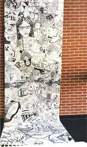 The 100 Hour Drawing Adventure I Considered A New Approach An Interactive Community Based Art Club Projects School Art Projects Collaborative Art Projects