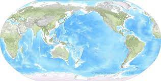 For more details like projections, cities, rivers, lakes, timezones, check out the advanced world map. Pacific Centered World Map
