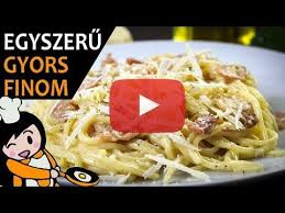 Carbonara Spagetti Recept Videok Youtube In 2020 Carbonara Spaghetti Carbonara Carbonara Recipe