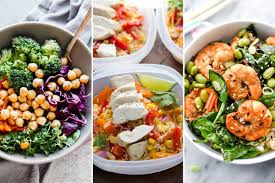 Today's honey sesame chicken lunch bowls are actually just a stir fry, divided into four containers. Meal Prepping Bowl Recipes 9 Ideas So Your Lunches Are Stress Free Eatwell101