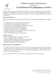 Exemplaire lettre de motivation avec prestentiont salariale.pdf. Cci France Madagascar Opportunite Un De Nos Partenaires L Alliance Francaise D Antananarivo Recherche Son Coordinateur Trice Pedagogique Et Qualite Les Details Du Poste Sont Sur Les Photos Pour Postuler Envoyez