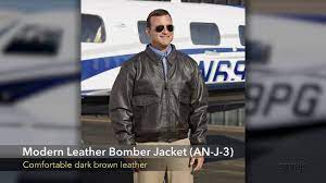 Classic Leather Bomber Jacket A 2