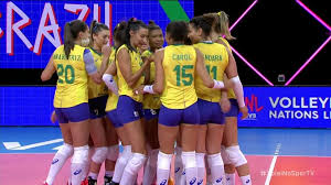 Wallace foi para o saque com 20 a 16 e o brasil emplacou pontos em sequência, com bloqueio, no serviço e com erro de um. Brasil Repete Formacao Volta A Se Apresentar Bem E Conquista Mais Uma Vitoria Na Liga Das Nacoes Volei Ge
