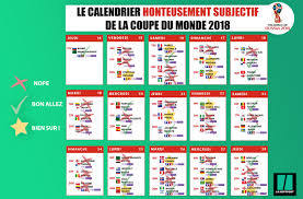 Tf1 souffre aussi de la baisse des investissements des opérateurs télécoms après les conflits les opposant au groupe sur la rémunération de tf1 », selon un analyste cité par les echos. Programme De La Coupe Du Monde Le Calendrier Honteusement Subjectif A Imprimer Le Huffpost