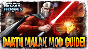 He viewed darth revan as 'soft,' forcing the two into a brief lightsaber duel. Darth Malak Mod Guide Swgoh Youtube