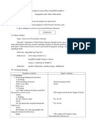 Detailed Lesson Plan In Mapeh Health Ii Lesson Plan Sample Daily Lesson Plan How To Plan