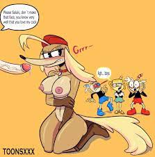 angry angry face anthro areola ass big breasts big penis breasts  busty cum cuphead cuphead: the delicious last course cuphead (game)  dialogue ejaculation female footwear funny background event furry