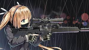 Nice cute bullets to be in hands of these smooth girls , i don't know how they have the ability to carry these. Hd Wallpaper Anime Anime Girls Girls With Guns Wallpaper Flare