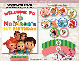 Get all these cocomelon birthday printable in one package bundle! Cocomelon Birthday Party Decoration Kit Party Printables Cocomelon Birthday Party Cocomelon Birthday Cocomelon Theme