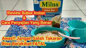 Melihat anak membesar merupakan satu perkara yang amat mengujakan buat ibu dan bapa. Review Bubur Bayi Instan 8 Bulan Mpasi Fortifikasi Bubur Milna Youtube