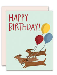 Birthday card with puppy dog pack gift vector illustration. Dogs With Balloons Birthday Card Pencil Joy