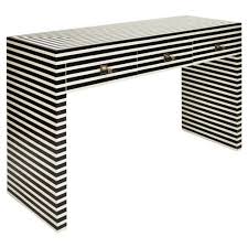 Black And White Inlay Console Table Newburgh Modern Classic Black And White Striped 3 Drawer Resin Console Table Console Table Striped Furniture Black And White Decor