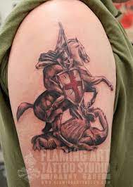 More images for st george cross tattoo designs » St George Shield Tattoo Shield Tattoo Tattoos Knight Tattoo