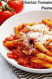 Easy Tomato And Chorizo Pasta Recipe Chorizo Pasta Easy Pasta Recipes Pasta Recipes