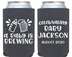 Baby Shower Koozies Etsy