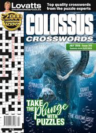 Cryptics, sudoku, word search, trivia quizzes, code crackers and more. Colossus Crosswords Magazine Uk Lovatts Crossword Puzzles Games Trivia