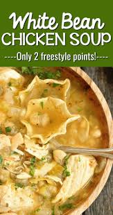 White Bean Chicken Soup Recipe Chicken Soup Recipes Healthy Soup Recipes Soup Recipes