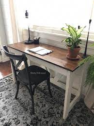 They sell 6 ft and 4 ft pieces as well, but 8 ft is exactly what we needed, so we didn't have to make any cuts at all. 4 Foot Desk Craftroomremodel Diy Desk Plans Repurposed Furniture Homemade Desk