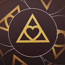 The Iconic Heart Triangle Emblem Original Occult And Esoteric Symbol Designed Esoteric Symbols Symbol Design Circle Symbol