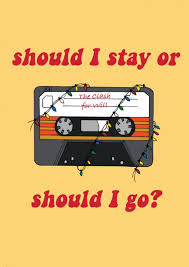Stranger Things Sticker Vinyl Sticker Mix Tape Should I Stay Or Should I Go Stranger Things Sticker Stranger Things Wallpaper Stranger Things