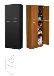 Product titlekerrogee 75h freestanding kitchen pantry cupboard c. Kitchen Pantry Storage Cabinet Tall 5 Shelf 4 Door Food Organizer Wood Cupboard Kitchen Pantry Storage Cabinet Pantry Storage Tall Cabinet Storage