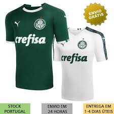 * escudo da sociedade esportiva palmeiras em bordado aplicado na parte frontal do lado esquerdo. Camisa Palmeiras Libertadores 2019 Barato Online