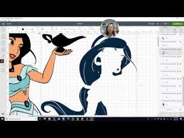 Download Diy Life Size Jasmine Disney Princess In Design Space For The Cricut Maker Off The Mat Youtube