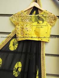 Black And Gold Combination Blouse Designs Superhit Combination Yellow Black Yellow Net Blouse Filled With Pearls Jardosi Brocade Blouse Designs Blouse Design Models Designer Saree Blouse Patterns