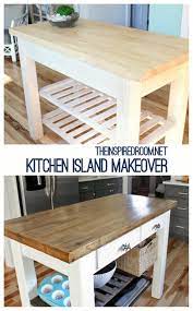 Cut the middle wall plywood to size and drill 3/4 pocket holes into the four sides. Diy Kitchen Island From New Unfinished Furniture To Antique The Inspired Room