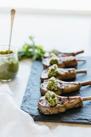 Rosemary Grilled Lamb Chops With Mint Apple Sauce Downshiftology Lamb Chop Recipes Lamb Recipes Grilled Lamb Chops