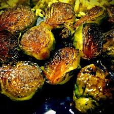 Roasted Brussel Sprouts With Honey Pecans Recipe Recipe Roasted Brussel Recipes Food