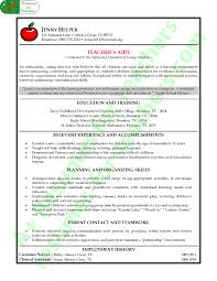 Teacher Assistant Resume Example A Resumes For Teachers