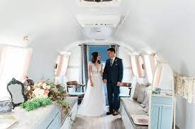 Airstream Meets This Beautiful Mobile Bridal Suite Company Rent My Airstreams Norman Ok Airstream Wedding Bridal Suite City Wedding Venues
